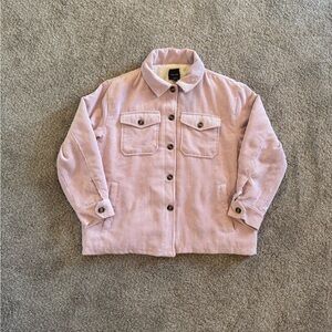 Love Tree Pink Corduroy Sherpa Jacket